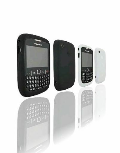 Black & White OEM BlackBerry Skin Gel Case for 8520 8530 Curve2 9300 9330 Curve