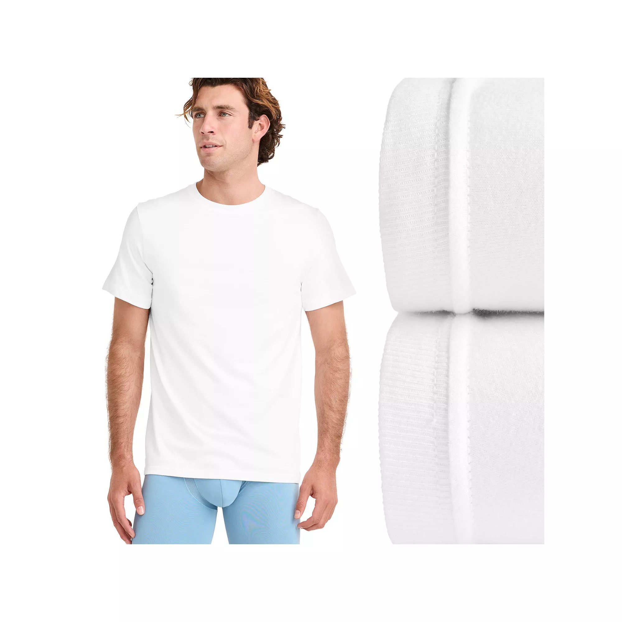 Big & Tall Jockey® 2-pack Classic Crewneck Undershirt, Men's, thumbnail