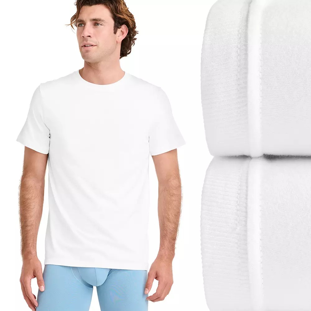 Big & Tall Jockey® 2-pack Classic Crewneck Undershirt, Men's, thumbnail