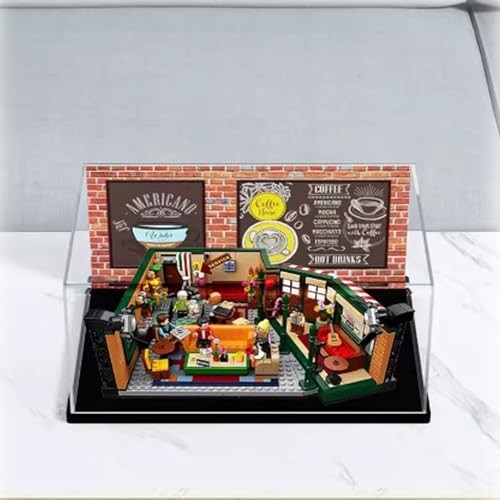 FEIFANBOYANG Clear Acrylic Display Case for Lego 21319 Old Friends Café Model，Dustproof Display Case, Compatible with Lego 21319 Dustproof Display  thumbnail