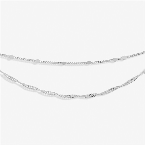 Joma Silver Style Double Layer Twist Anklet - Silver thumbnail