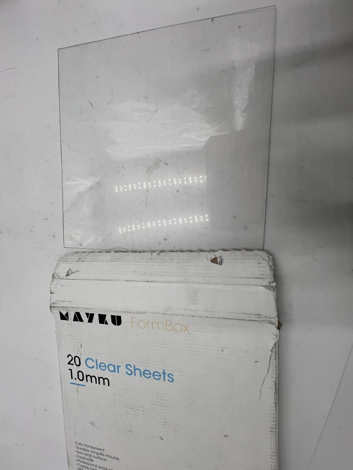 Box of 20 Mayku FormBox Clear Sheets 1.0mm Slight Flex and Non-stick Surface thumbnail