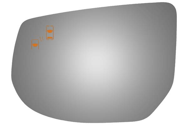 Burco Side View Mirror Replacement Glass - Clear Glass - 4476B