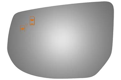 Burco Side View Mirror Replacement Glass - Clear Glass - 4476B thumbnail