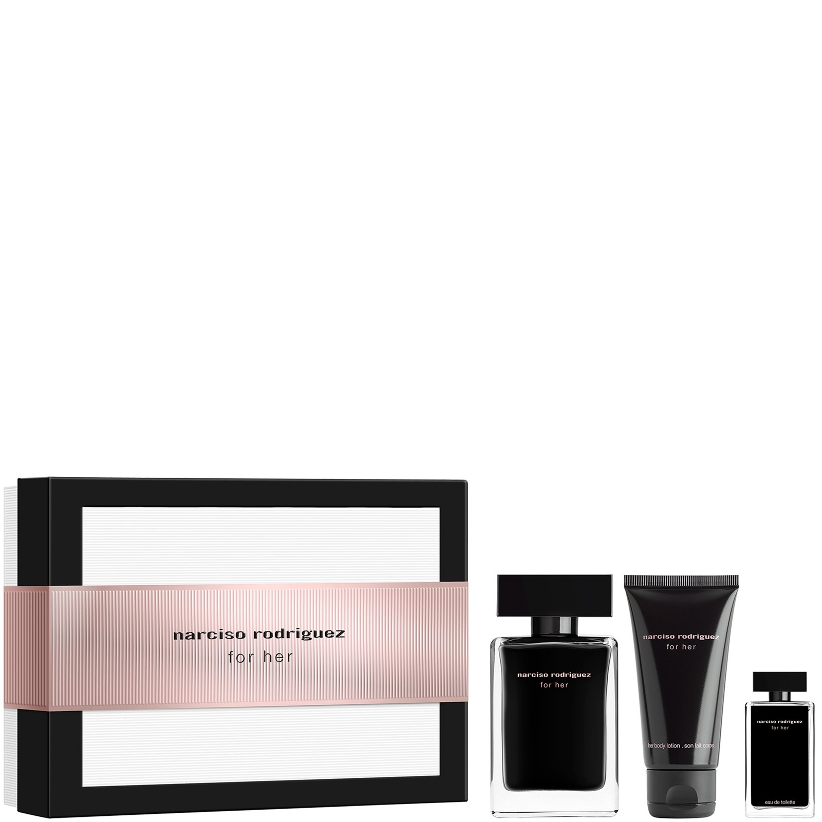 Narciso Rodriguez Narciso Rodriguez for Her EDT Gift Set 100 Ml, Body Lotion 50 Ml and EDT Mini 10 Ml 100ml