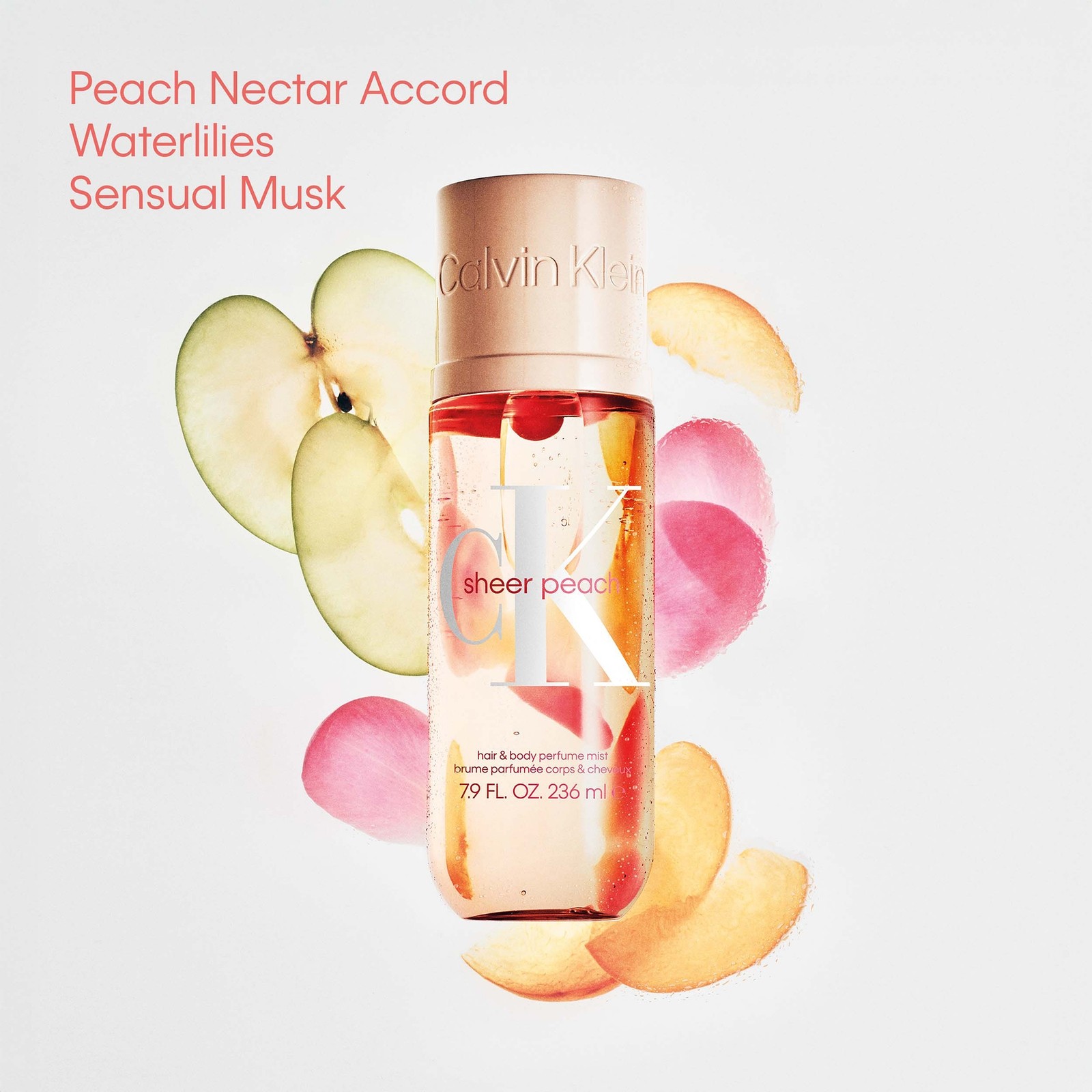 Calvin Klein CK Sheer Peach Hair & Body Perfume Mist 236ml thumbnail