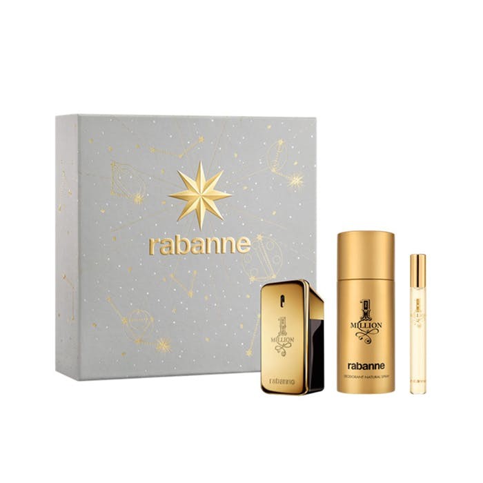 Rabanne 1 Million Eau De Toilette 50ml Gift Set in Gold