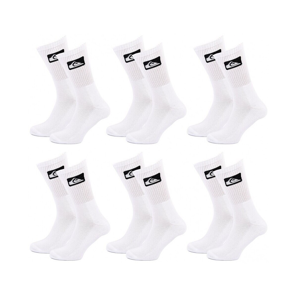 Chaussettes Quiksilver Chaussettes CUSHIONED CREW 6 Pcs 0134