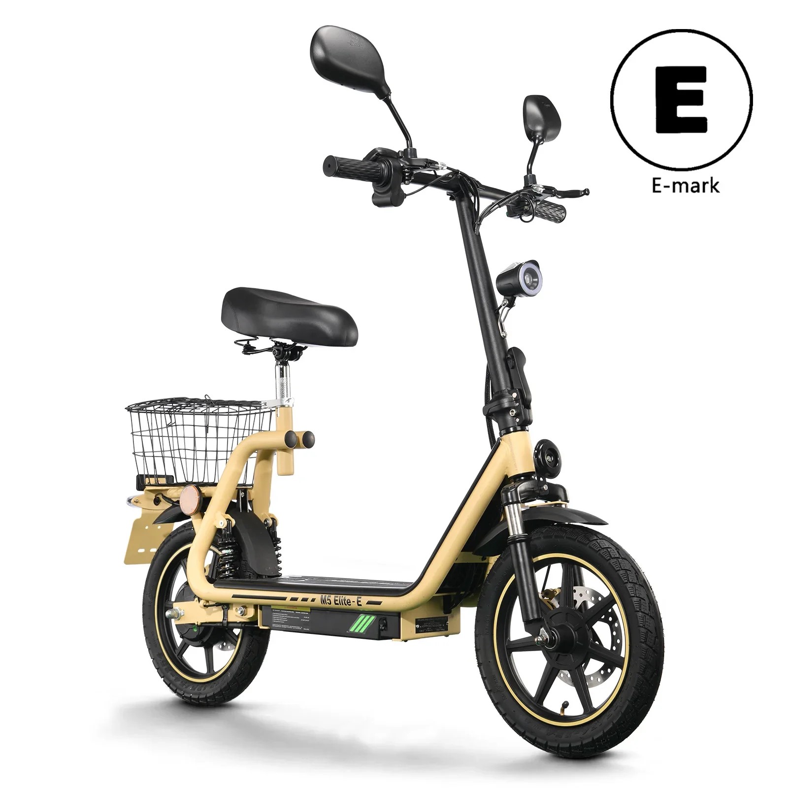 TWOFISH M5-Elite-E Elektroroller Mit Road Legal (EWG), 48 V 13 Ah Akku, 30 Km Reichweite, 14 Zoll Reifen, Stoßdämpfungs-E-Scooter thumbnail