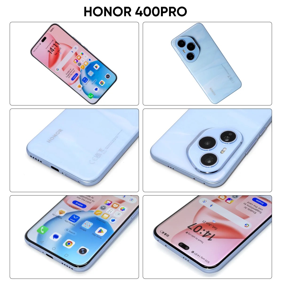 2025 HONOR 400 Pro Global Version 5G Smartphone Snapdragon 8 Gen 3 120Hz 6.7
