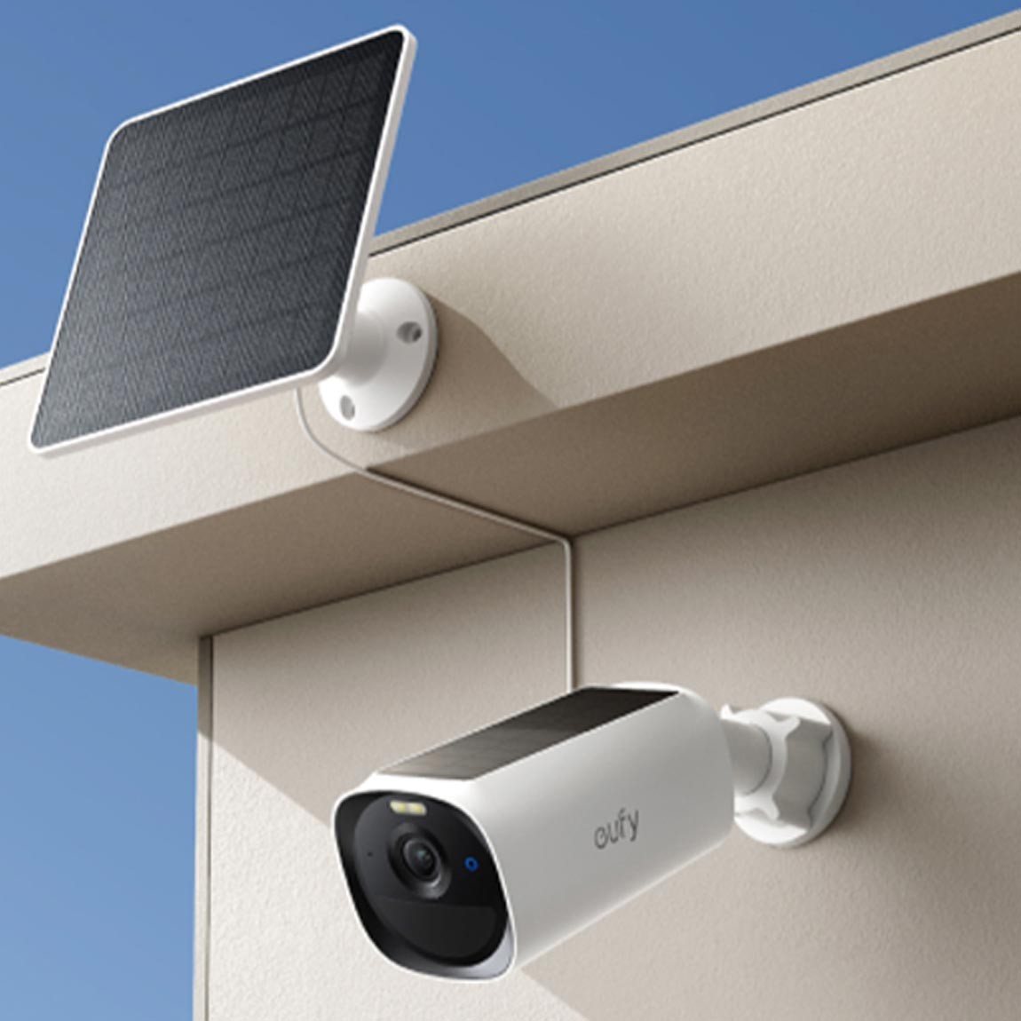 EufyCam E40 Starter-Set 4+1 - Kamera Mit HomeBase 3 Und 2x Solarpanel - Weiß thumbnail