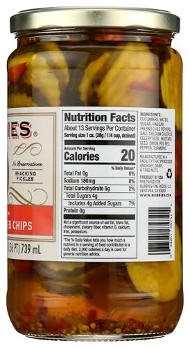 Bubbies, Snacking Pickles Spicy Bread and Butter Chips, 25 Oz (Case of 6) thumbnail