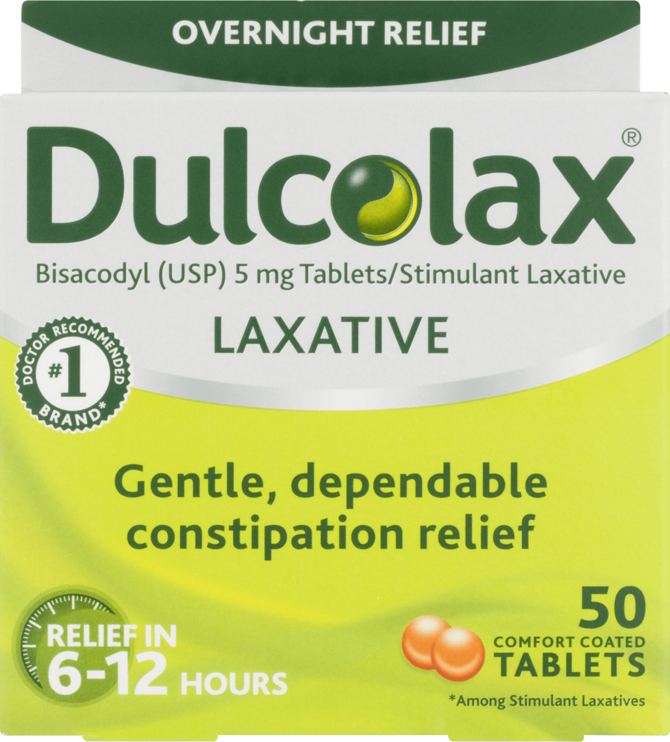 Dulcolax - Overnight Laxative - 50 Tablets