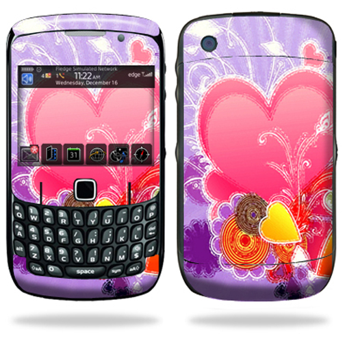 Skin Decal Wrap Compatible with Blackberry Curve 8500 8520 8530 Beaming Heart