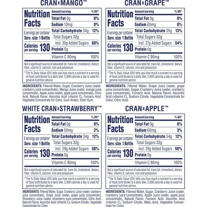Ocean Spray Cranberry Juice Family Pack, 10 Fl. Oz., 24 Pk thumbnail