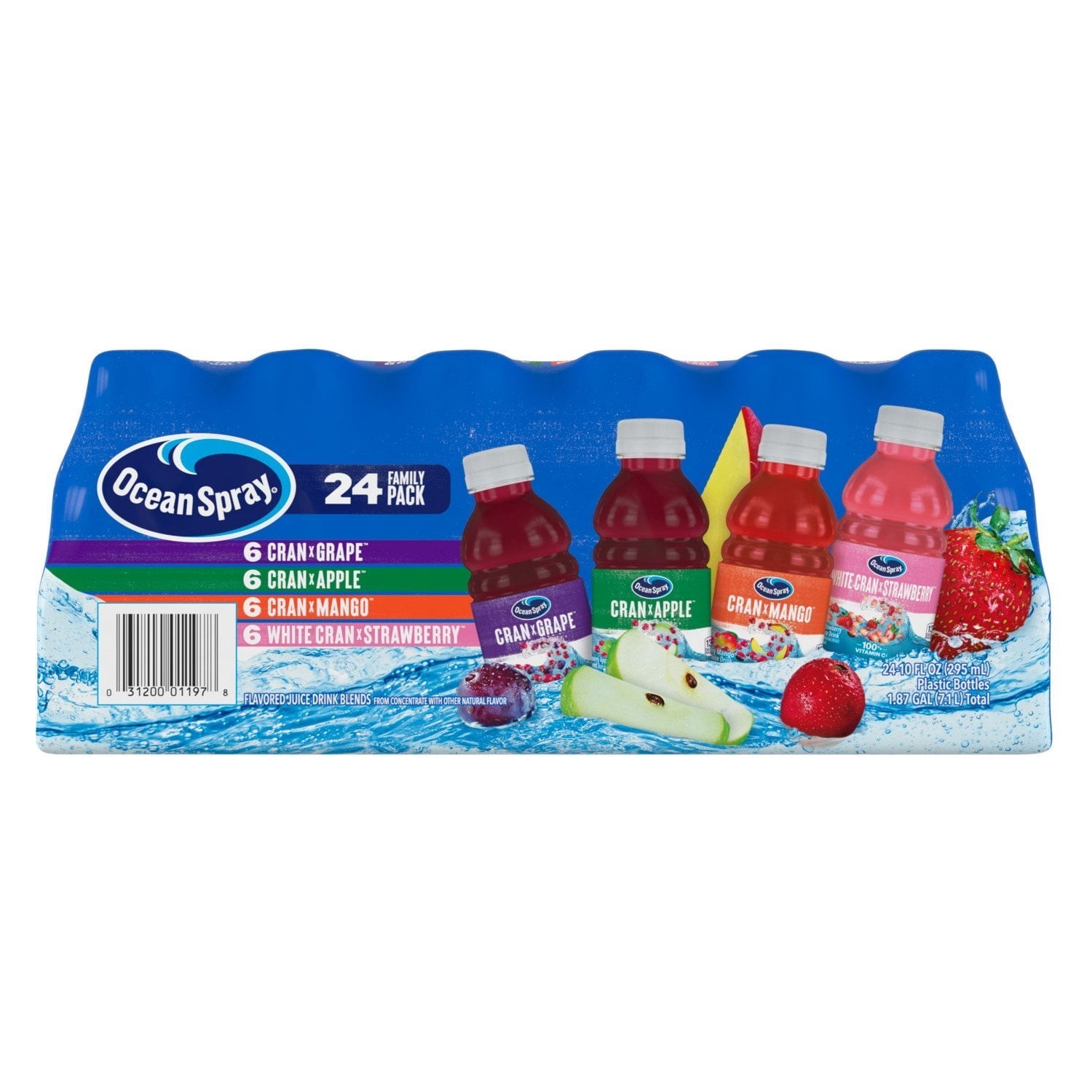 Ocean Spray Cranberry Juice Family Pack, 10 Fl. Oz., 24 Pk thumbnail