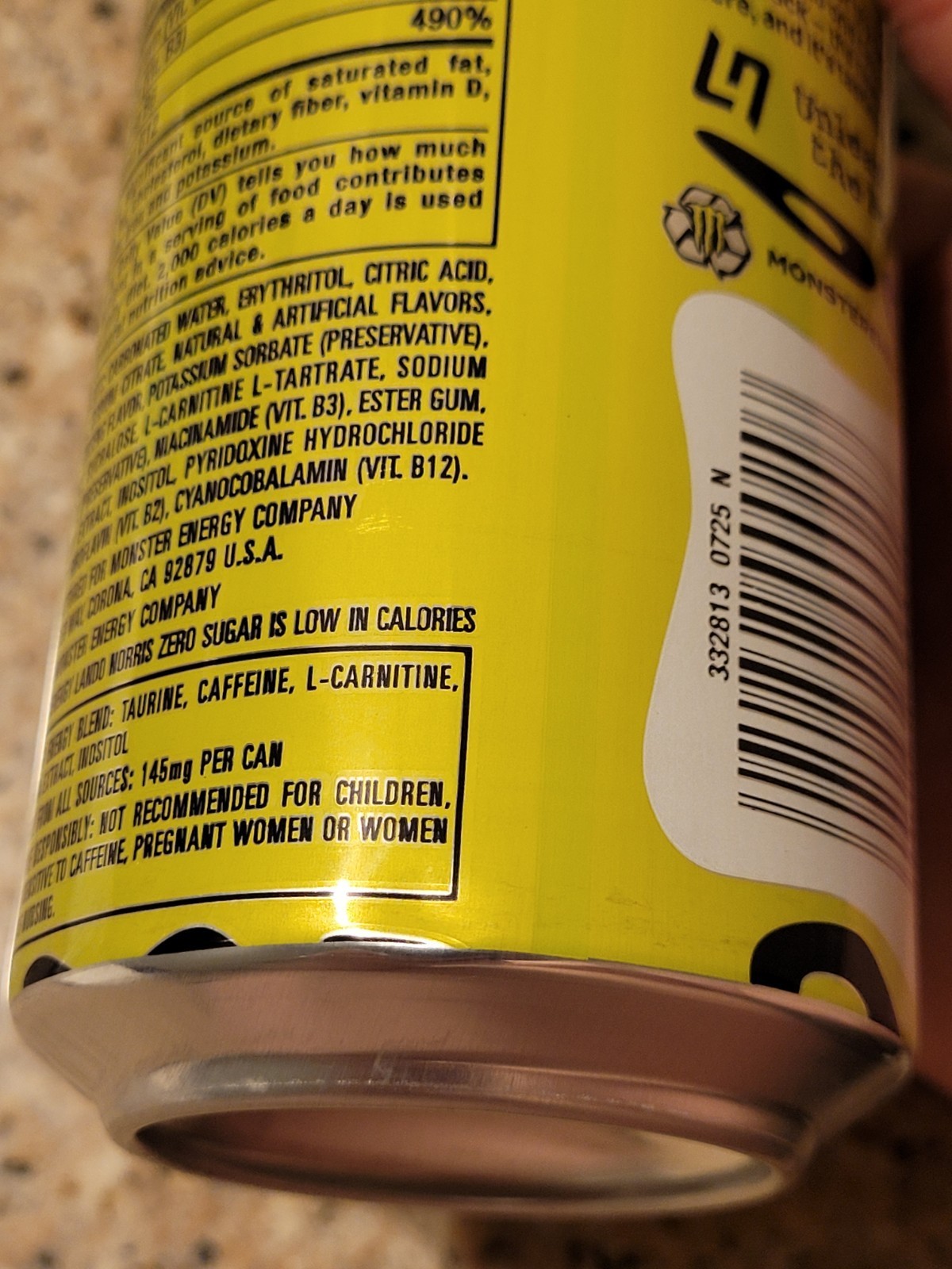 6x LIMITED Lando Norris Edition Monster Energy Drink Zero Sugar 16 FL OZ 6 PACK thumbnail