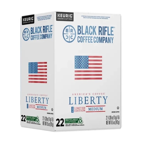 Black Rifle Coffee Company Liberty Roast K-Cup Pods  22 Ct