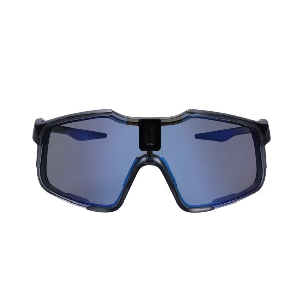 Chamelo - Falcon - Sports Smart Glasses with Electrochromic Auto Tint - Obsidian Frame | Alpha Blue Lenses