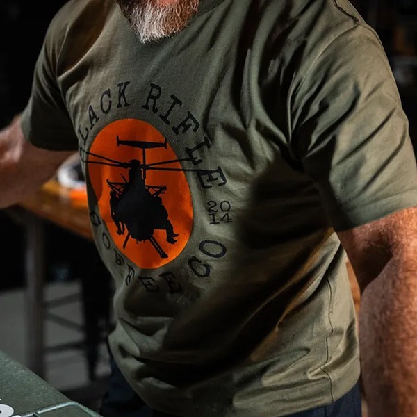 Men's Black Rifle Coffee Company Gunship T-Shirt Medium Army thumbnail