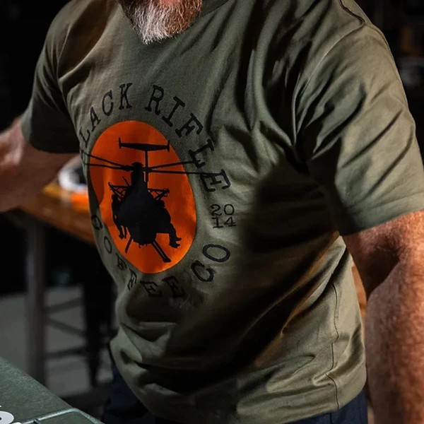 Men's Black Rifle Coffee Company Gunship T-Shirt Large Army thumbnail