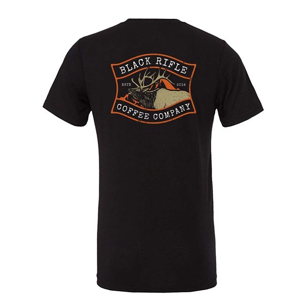 Black Rifle Coffee Company Men's Elk Camp Short Sleeve Casual Shirt - Black M thumbnail