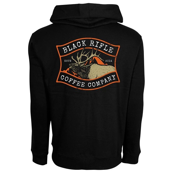 Men's Black Rifle Coffee Company Elk Camp Hoodie 2XLarge Black thumbnail