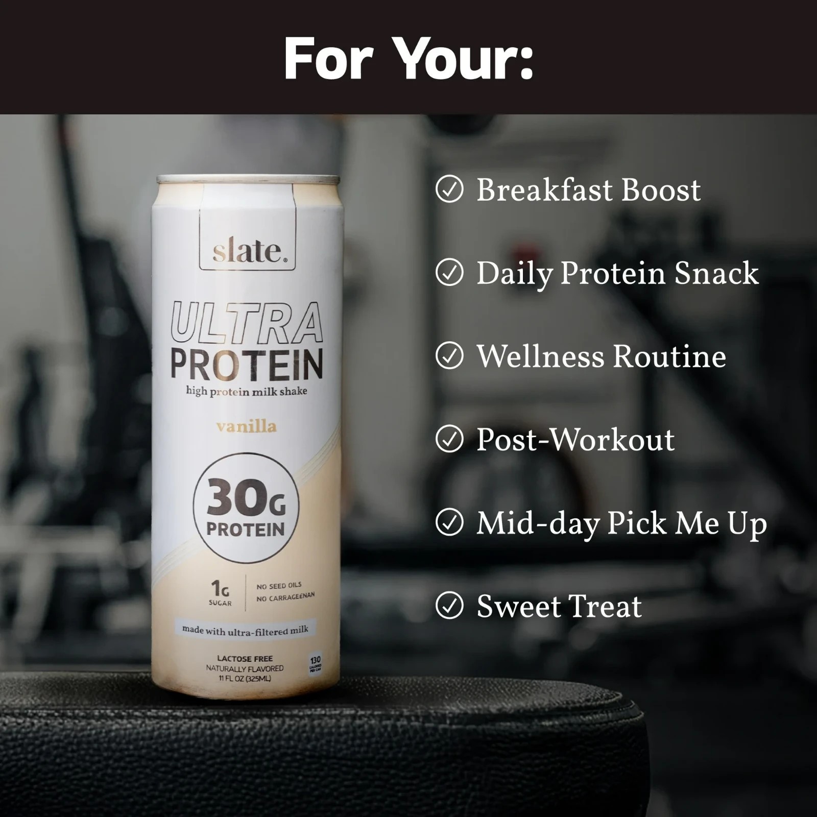 Slate Milk Vanilla Ultra 30g Protein Shake Cans - 11 Fl Oz/4pk thumbnail