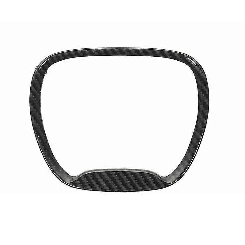 Unbrand Carbon Fiber Steering Wheel Frame Trim Ring for 15-20 Dodge Challenger Charger for Jeep Grand Cherokee SRT Black 1 Color 1
