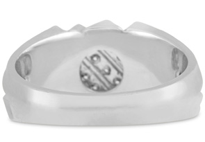 Men's 1/2ct Diamond Ring in 10K White Gold G-H I2-I3 Size 7 thumbnail