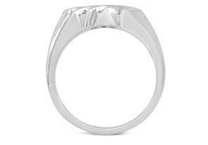 Men's 1/2ct Diamond Ring in 10K White Gold G-H I2-I3 Size 7 thumbnail