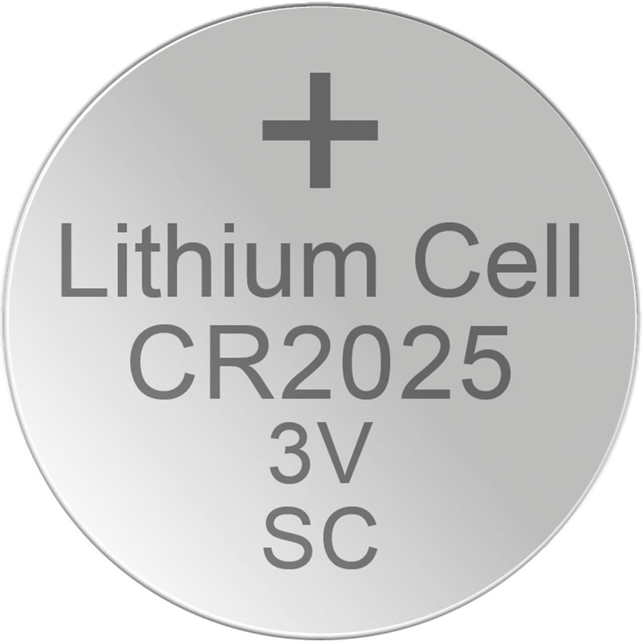 Hückmann Pila a Bottone Al Litio Da 3V (5pz., CR2025, 170mAh), Batterie + Pile