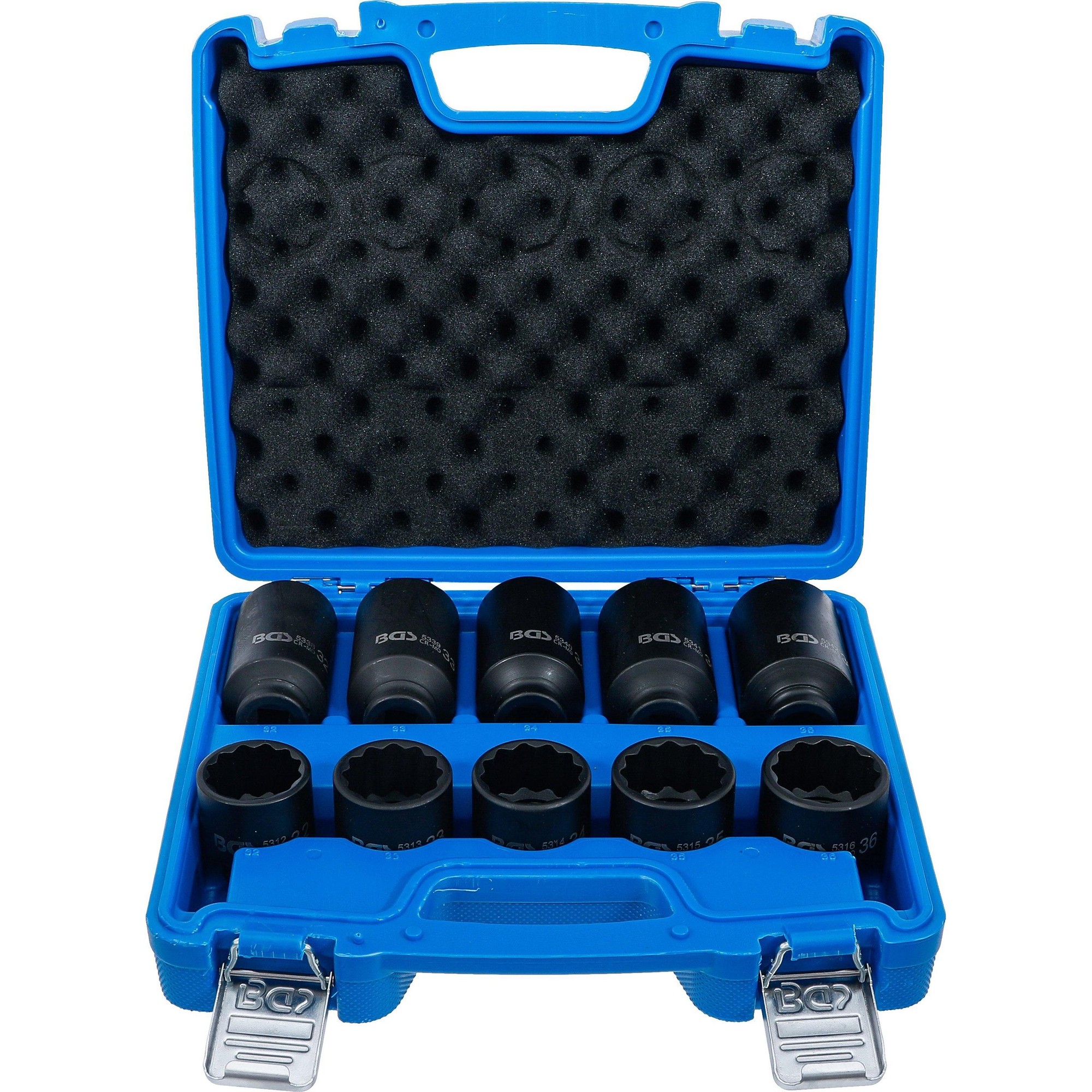 BGS, Chiave a Bussola + Esagonale, Set Di Bussole a Impatto 12 Punte 12,5 Mm (1/2