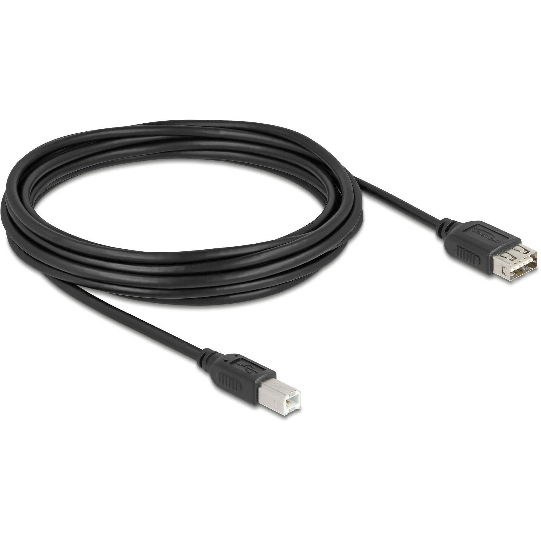Delock USB 2.0 Kabel USB Typ-B Stecker Zu EASY USB Typ-a Buchse 5 M (5m, USB 2.0), Cavo USB