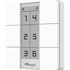 Milesight Iot Lorawan Cowork Smart Scene Button Display E-ink, Pulsante + Interruttore