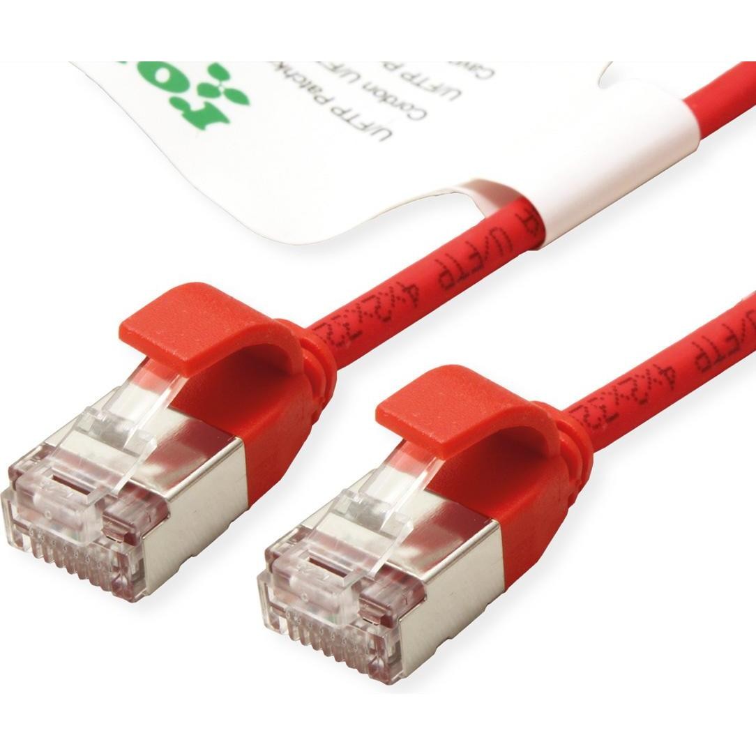 Roline Cavo Patch U/FTP Cat.6A (Classe EA), LSOH, Sottile (U/FTP, CAT6a, 0.30m), Cavo Di Rete