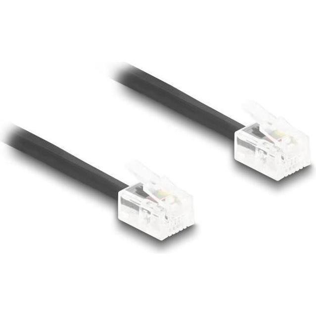 Delock Cavo Telefonico / Cavo a Spirale Da Spina RJ11 a Spina RJ11, Accessori per Telefoni