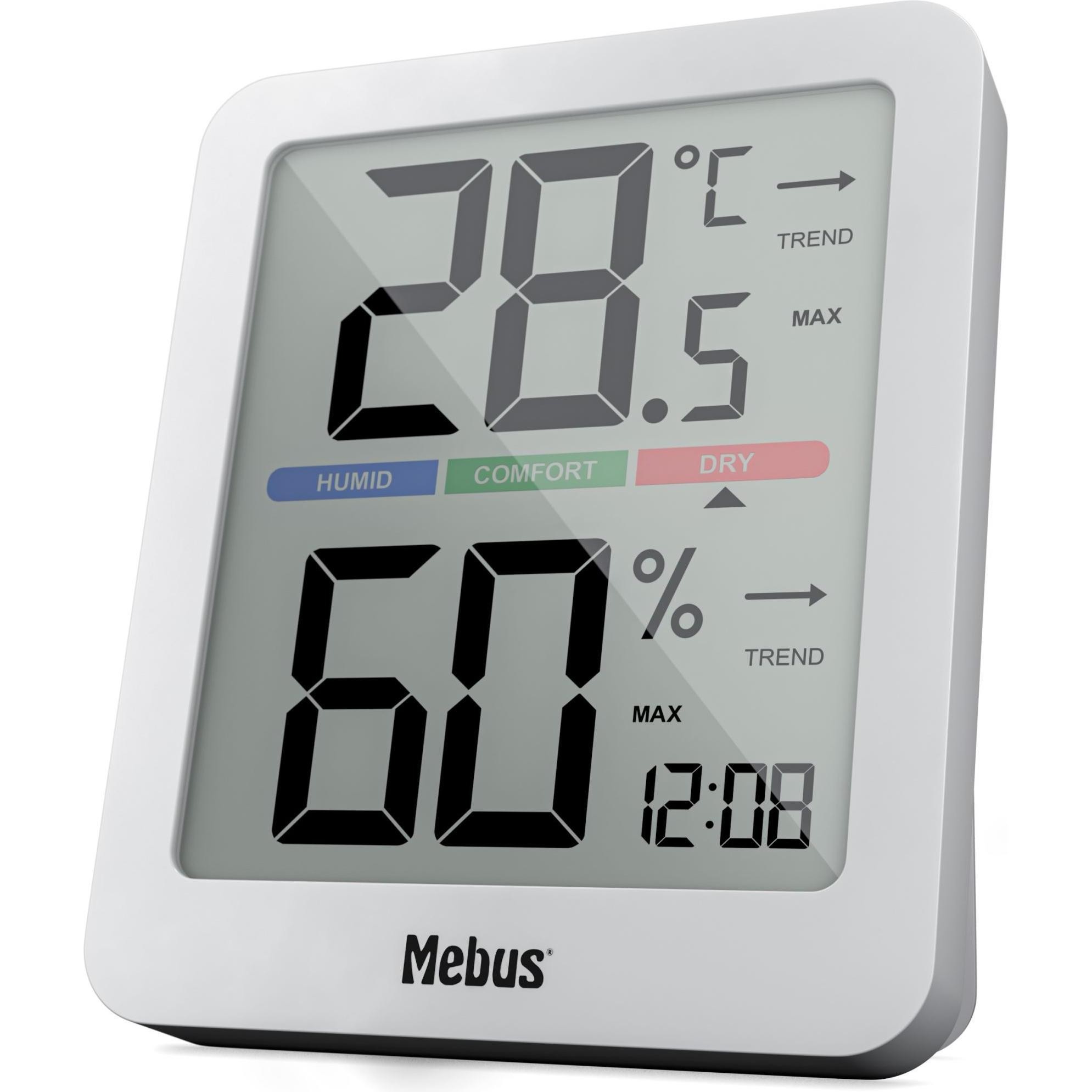 Mebus 40928 Termoigrometro, Stazione Meteo, Bianco