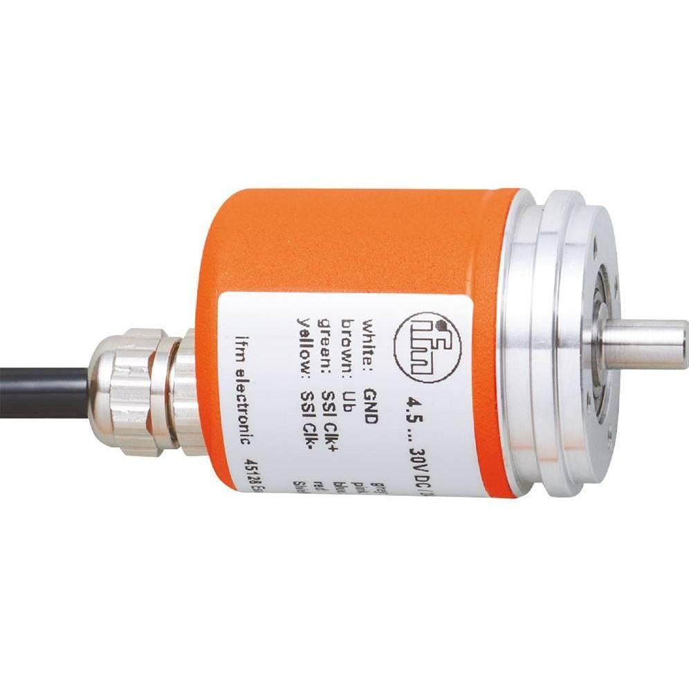 Ifm Electronic RM8 Series Absolute Absolute Encoder 30V Dc, 8192 Pulses Ppr, TTL Signal, Solid Shaft Type, 6 Mm Shaft