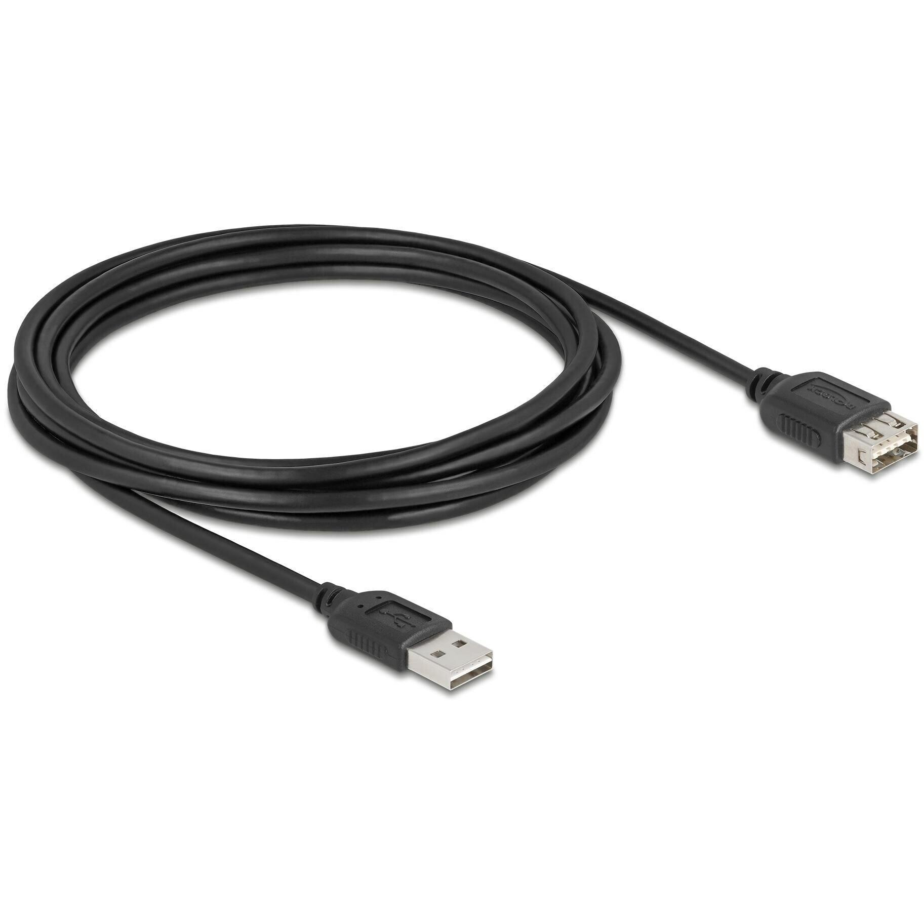Delock USB 2.0 Verlängerungskabel EASY USB Typ-a Stecker Zu Typ-a Buchse 3 M (3m, USB 2.0), Cavo USB
