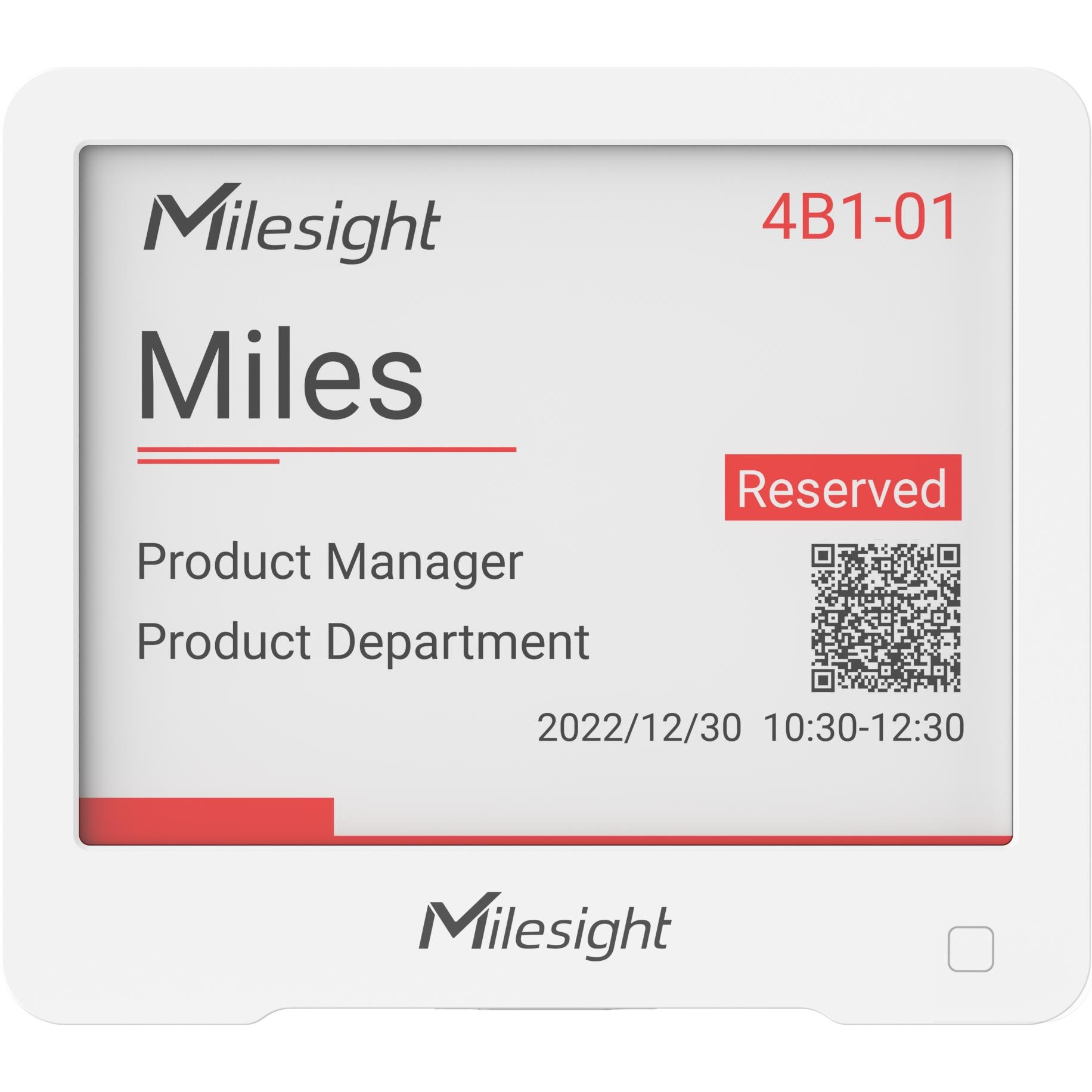 Milesight Display IoT E-ink, DS3604-868M, Smart Home Hub, Nero
