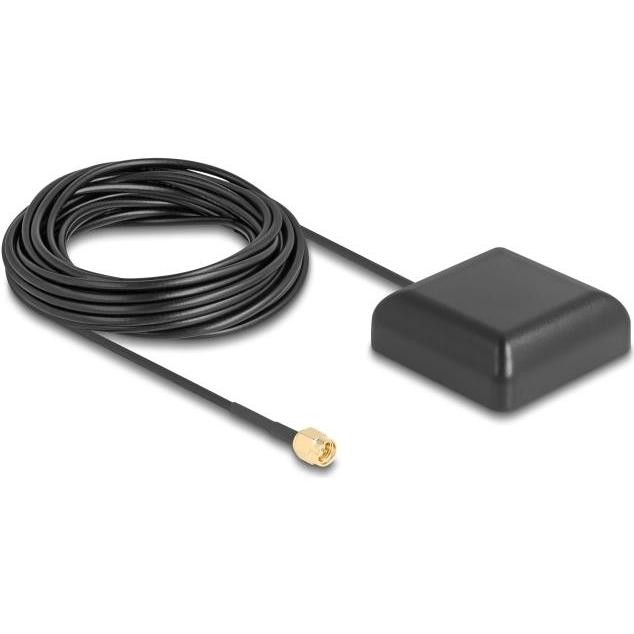 Navilock, Accessori per Navigatori GPS, 60650 - NL-203AA Antenna GNSS GALILEO GPS Ad Alto Guadagno Con Connettore SMA Da 5 M per