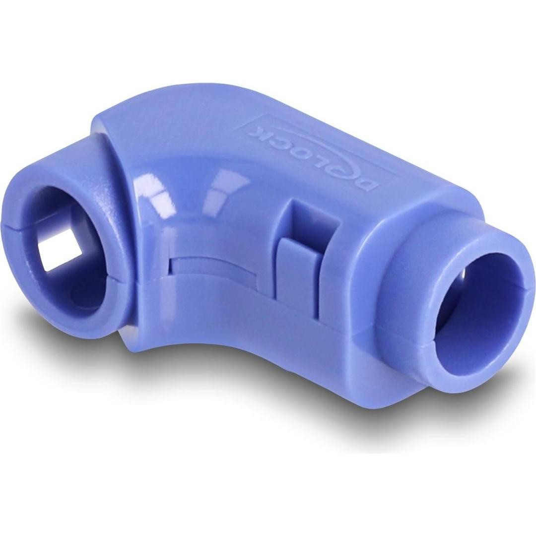 Delock, Canale Passacavi, Clip per Cavi Da Piegare 8 Pezzi Blu (Foro Cavo, 2.57cm)