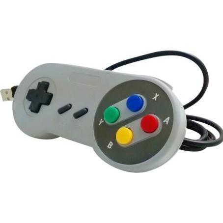 HutoPi Controller USB SNES (PC), Controller Gaming, Multicolore