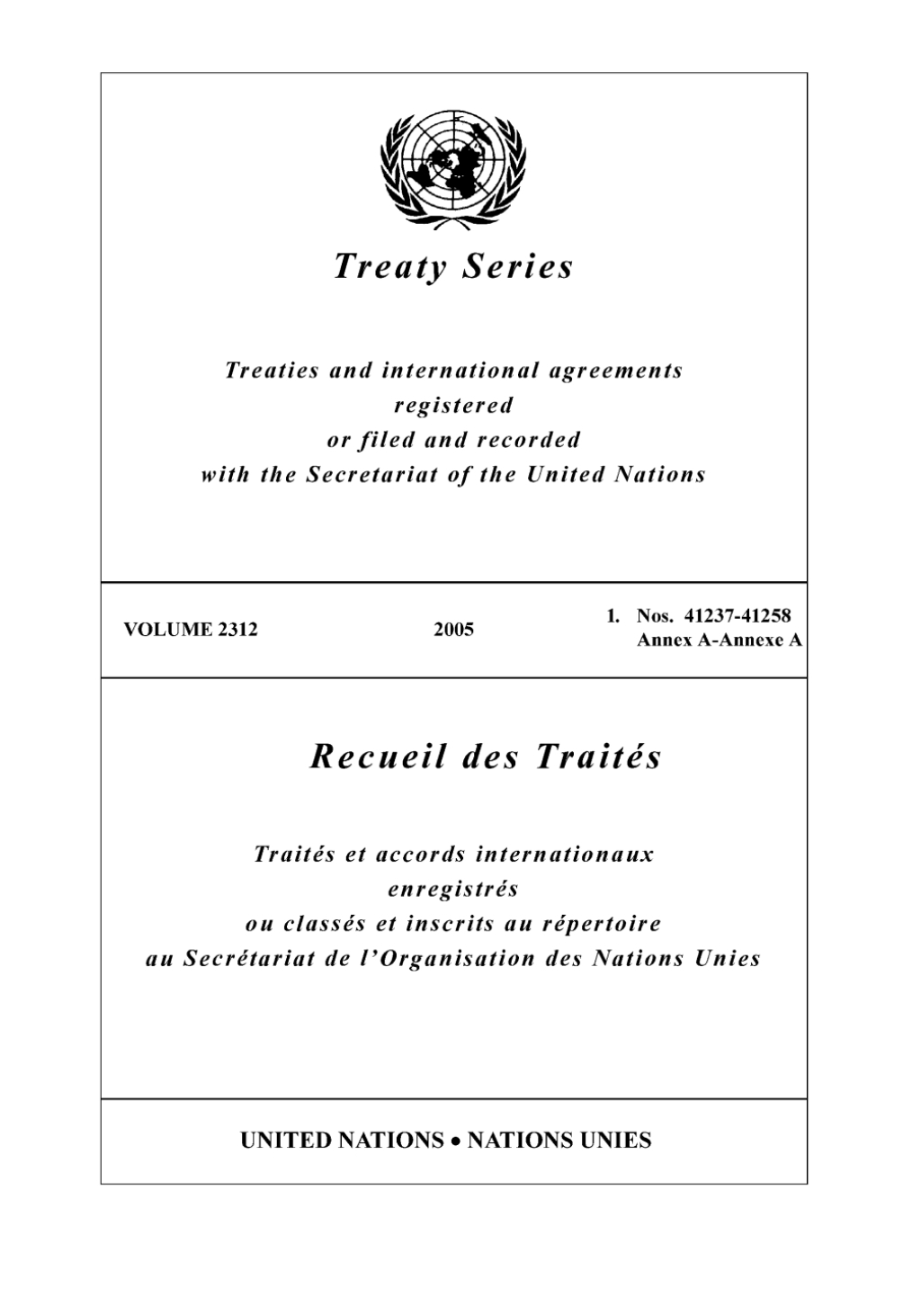 Treaty Series 2312