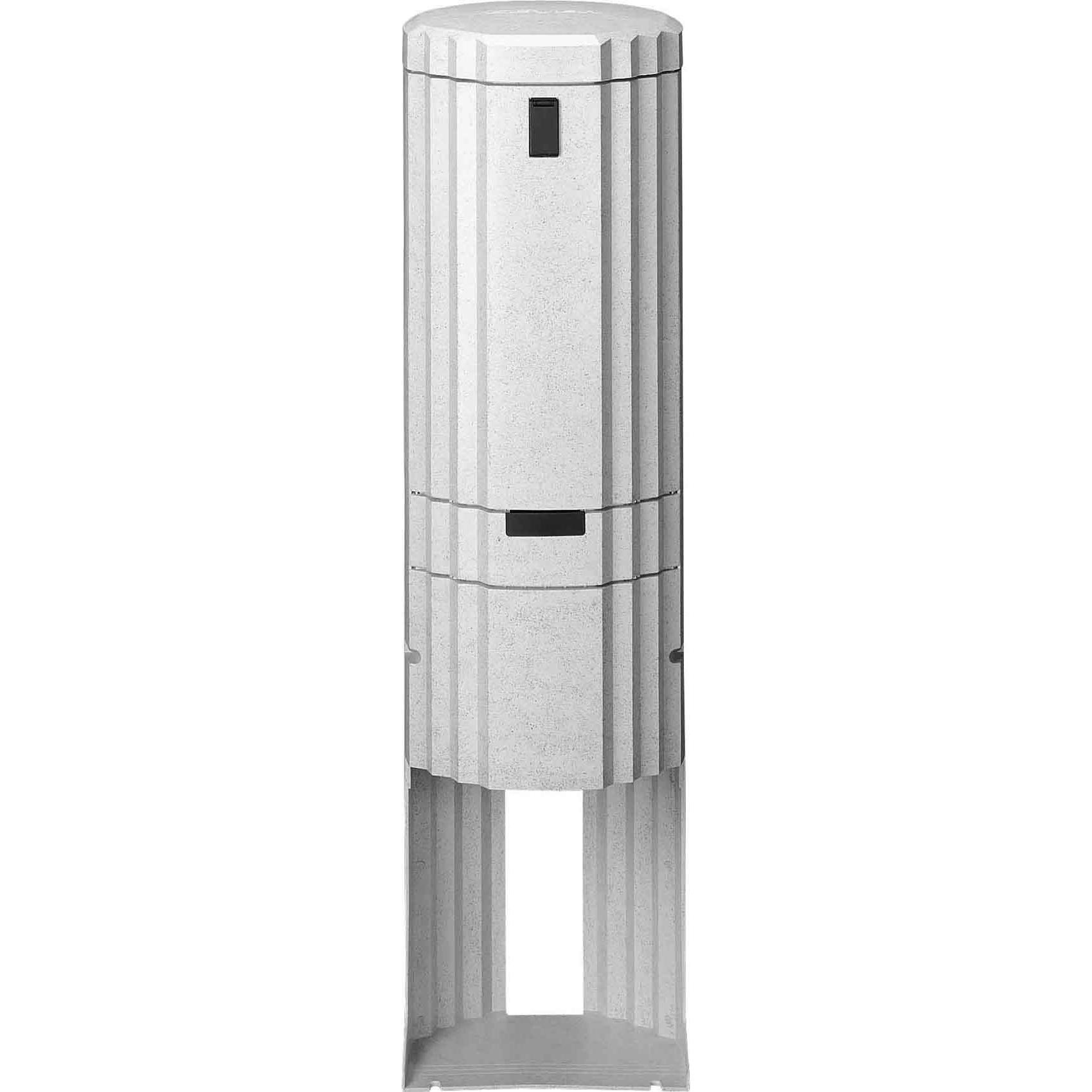 ABN SL135PA Colonna Da Esterno Rondo,MPlatte FB1 BH3,H=1350mm,1-f, Accessori Di Elettronica + Alloggiamento, Grigio