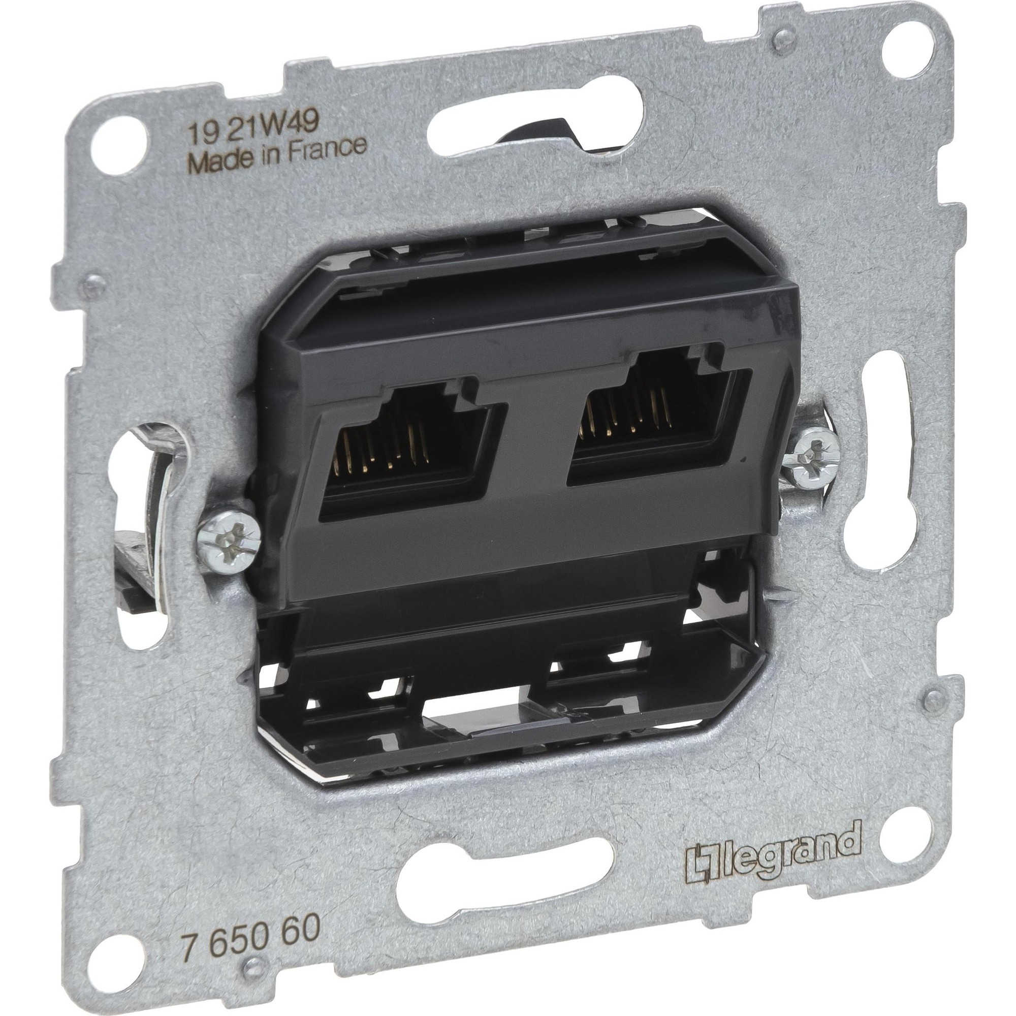 Legrand, Presa Di Corrente, SEANO Presa Dati 2xRJ45, Inserto, Cat. 6, UTP, Non Schermata, 765060