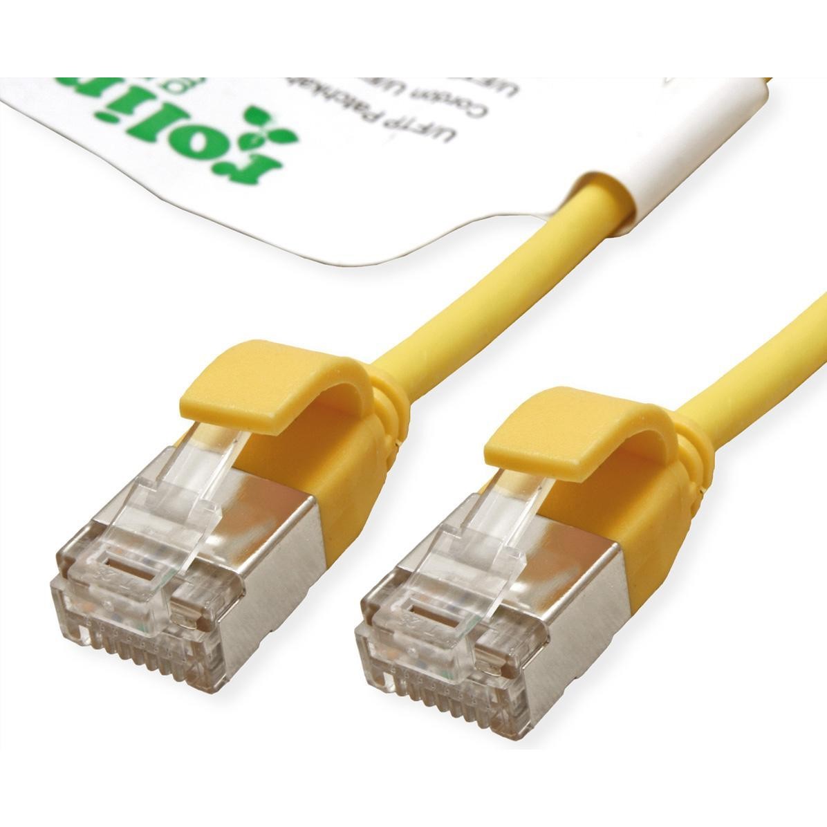 Roline Cavo Patch U/FTP Cat.6A (Classe EA), LSOH, Sottile (U/FTP, CAT6a, 1m), Cavo Di Rete