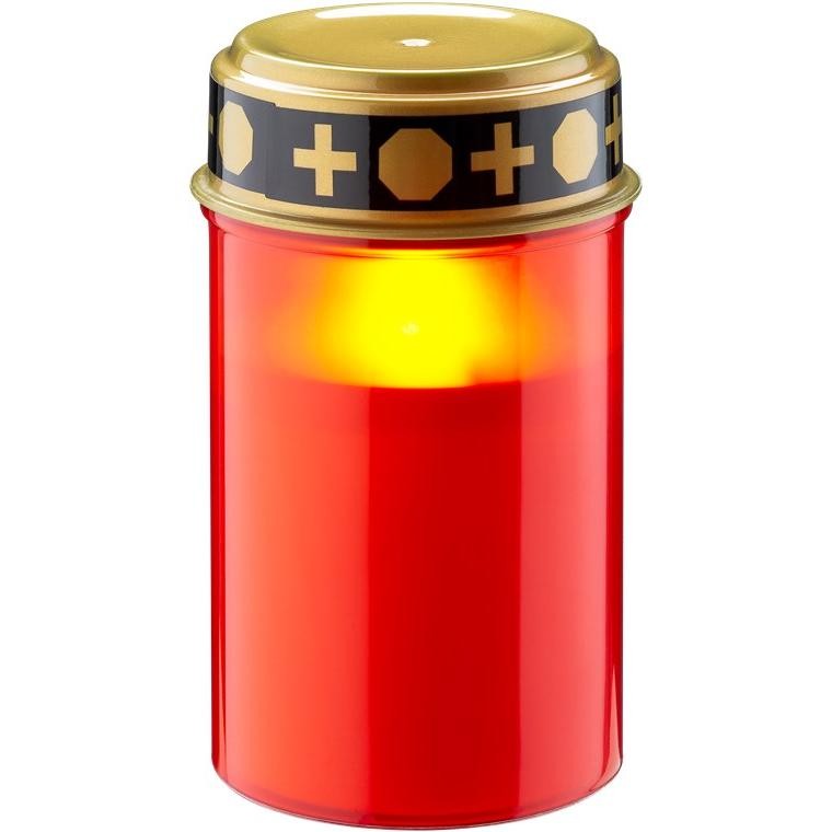 Goobay, Candela a LED, Luce Grave a LED, Rossa (1x)