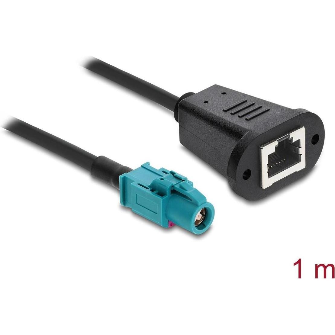 Delock, Cavo HiFi Auto, Kabel HSD Z Buchse Zu RJ45 Buchse 1 M